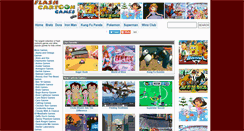 Desktop Screenshot of flashcartoongames.com